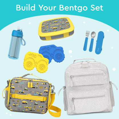 Bentgo Kids Prints Leak-Proof, 5-Compartment Bento-Style Kids Lunch Box - Ideal Portion Sizes for Ages 3-7, Durable, Drop-Proof, Dishwasher Safe, & Made with BPA-Free Materials (Puppy Love)