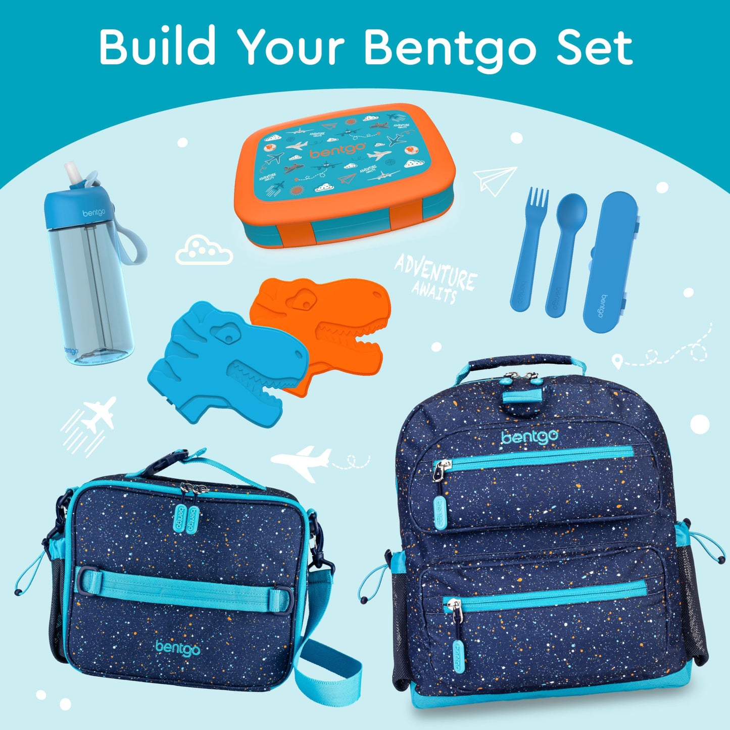 Bentgo Kids Prints Leak-Proof, 5-Compartment Bento-Style Kids Lunch Box - Ideal Portion Sizes for Ages 3-7, Durable, Drop-Proof, Dishwasher Safe, & Made with BPA-Free Materials (Puppy Love)