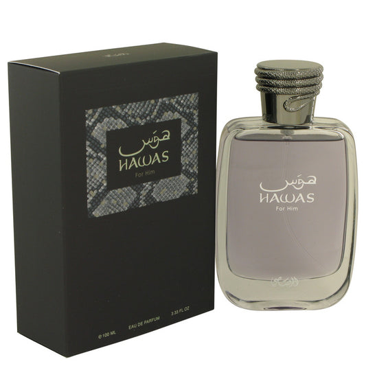 Hawas by Rasasi Eau De Parfum Spray 3.33 oz for Men