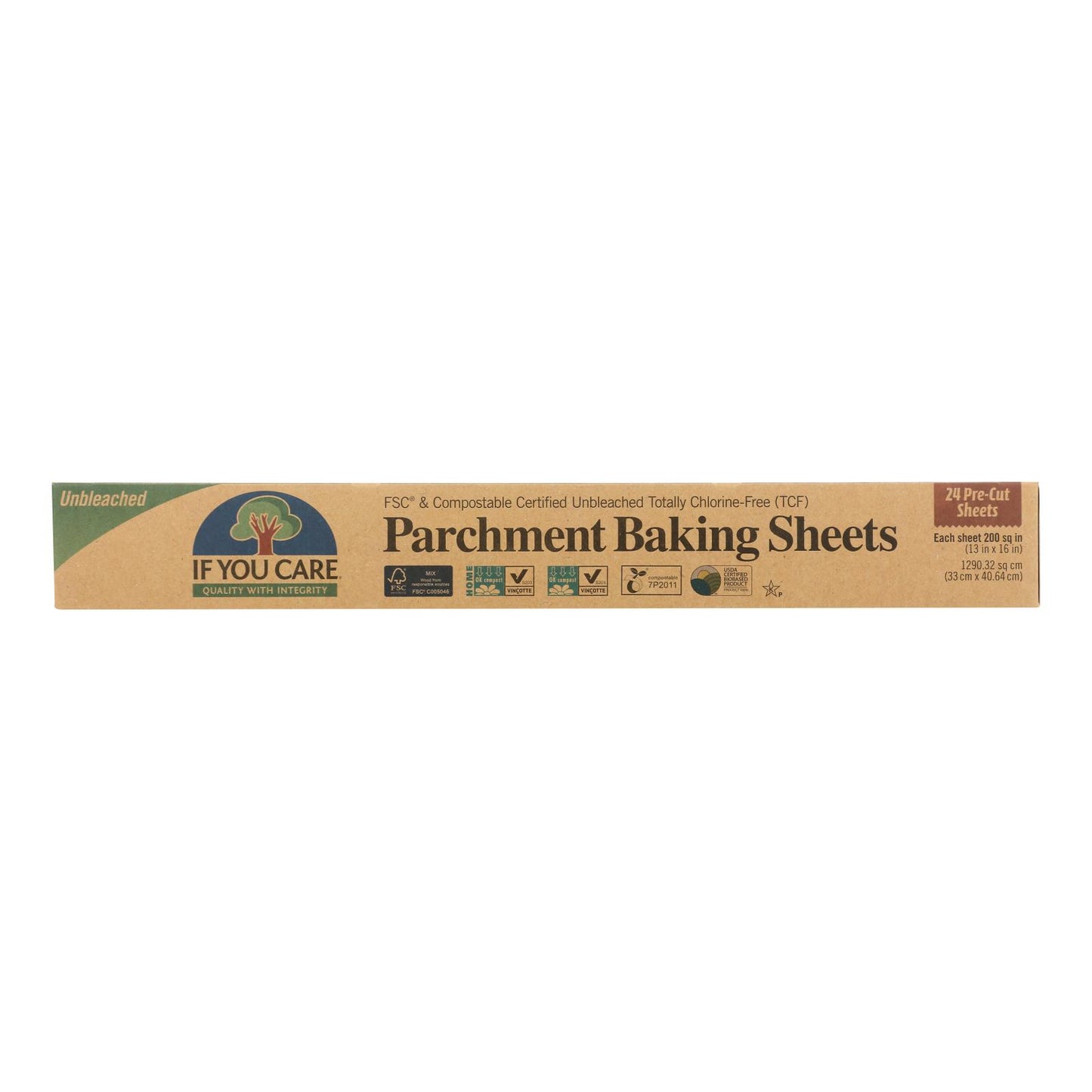 If You Care Parchment Baking Sheet - Paper - Case Of 12 - 24 Count