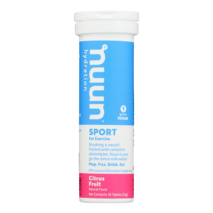 Nuun Hydration Nuun Active - Citrus Fruit - Case Of 8 - 10 Tablets