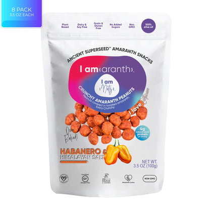 Habanero & Himalayan Salt Peanuts (8-pack/3.5 oz each)