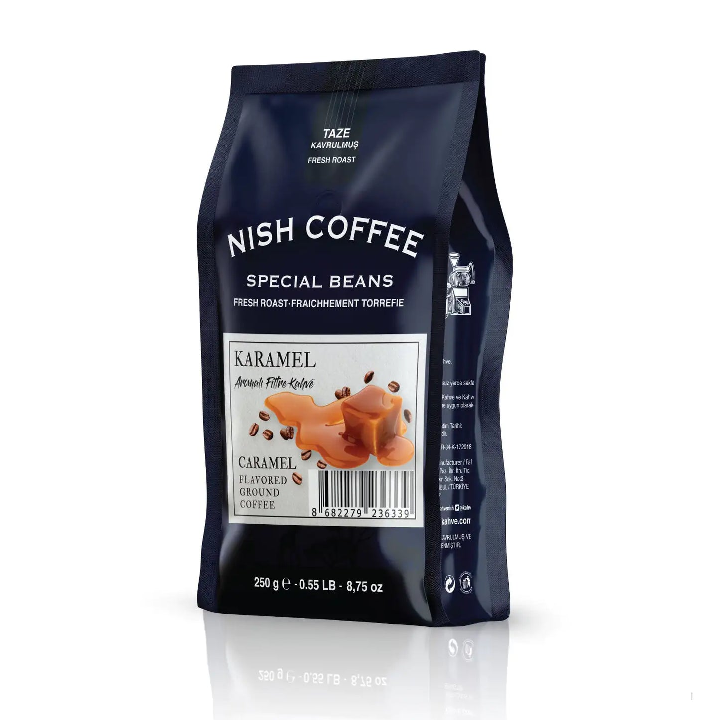 Nish Caramel Flavored Filter Coffee 250 Gr