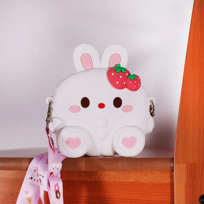 Ogi Mogi Toys Silicone White Bunny Shoulder Bag