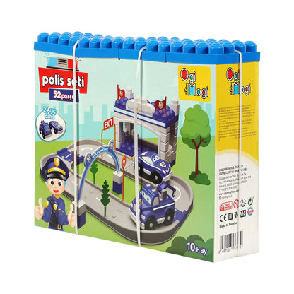 Ogi Mogi  Toys Police Car Set (52 Pieces)