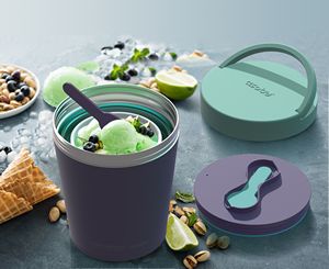 Asobu Vacuum Insulated Ice Cream Pint Cooler Keeps