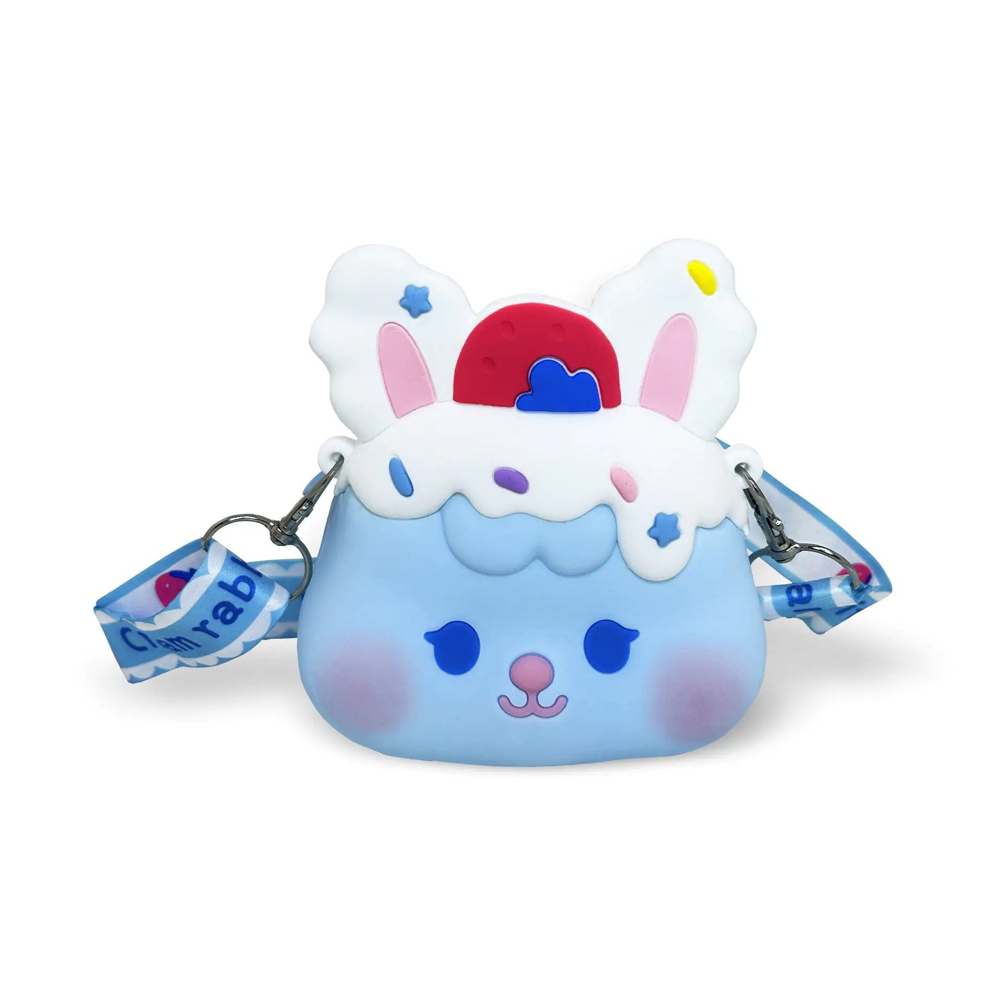 Ogi Mogi Toys Blue Bunny Colorful Round Shoulder Bag