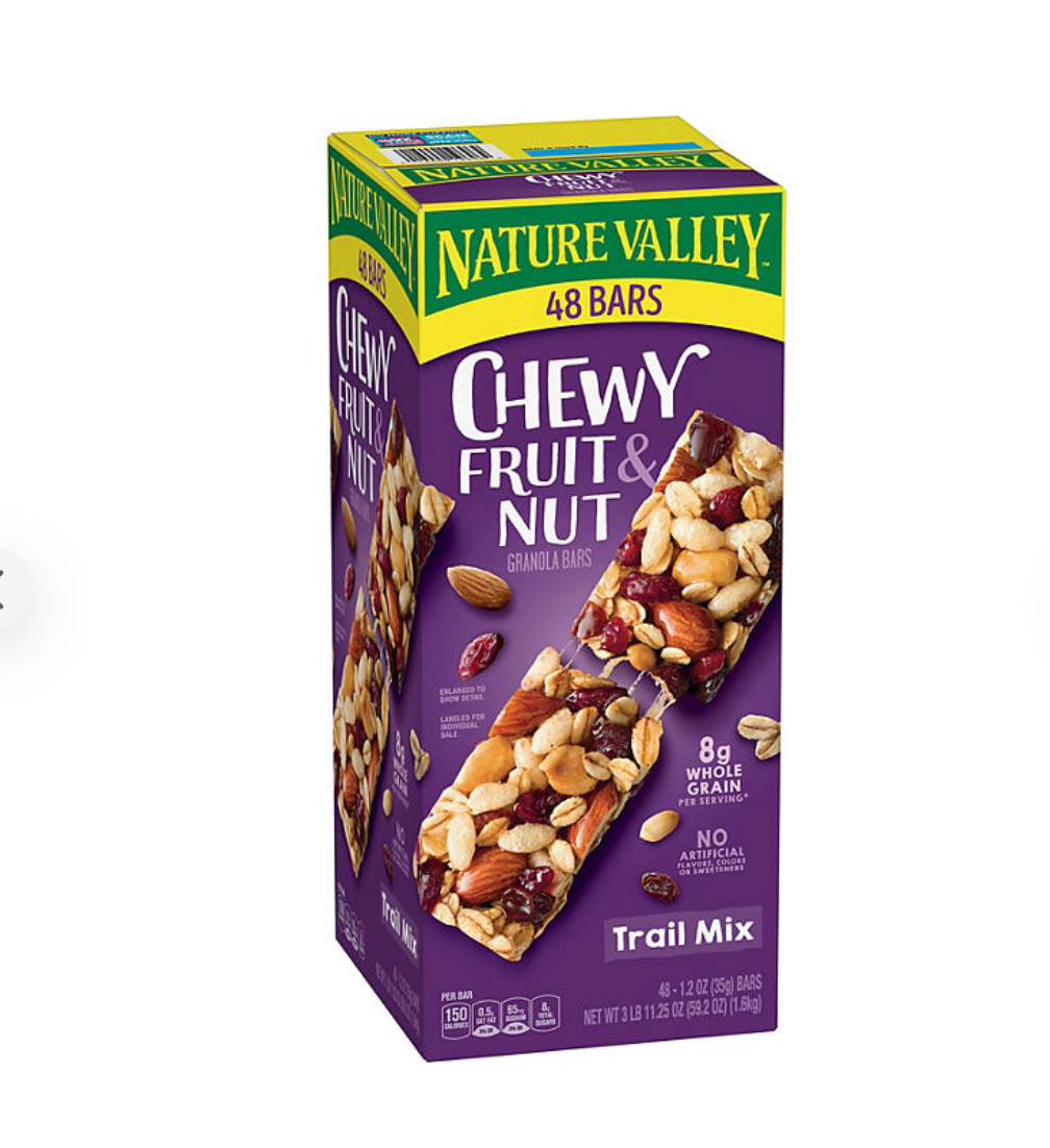 Nature Valley Chewy Trail Mix Fruit & Nut Granola Bars 48 ct.