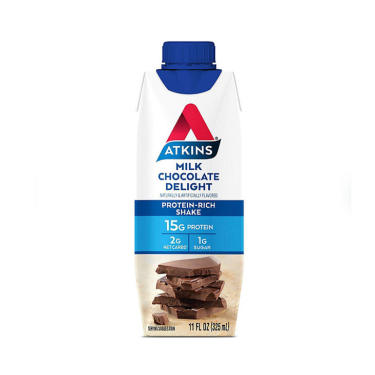 Atkins 15g Keto Protein Shake, Milk Chocolate 11 fl. oz., 15 pk.