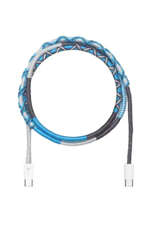 I-XTECH Ix-Uc012-Blu Lotus Type-C To Type-C 1 m Cable, White