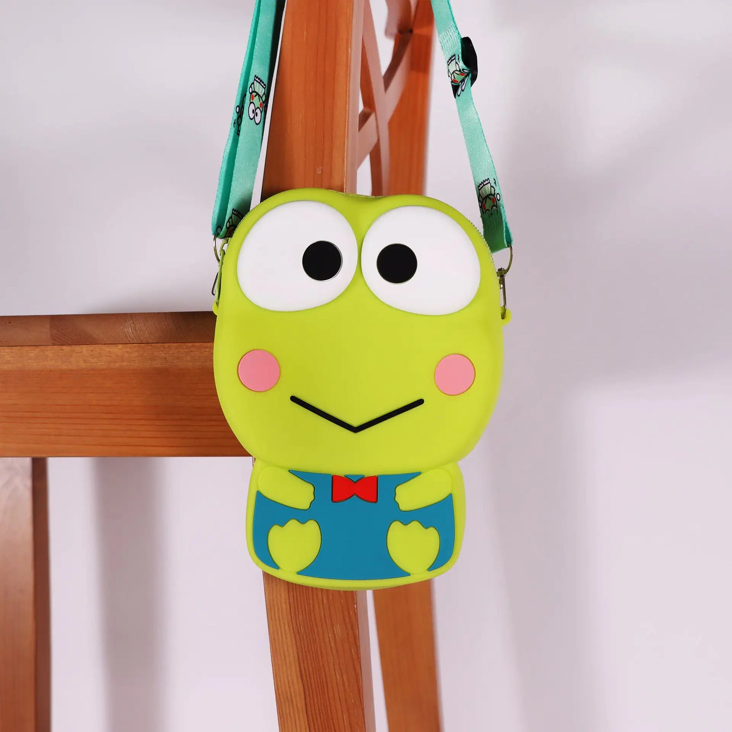 Ogi Mogi Toys Silicone Green Frog Shoulder Bag