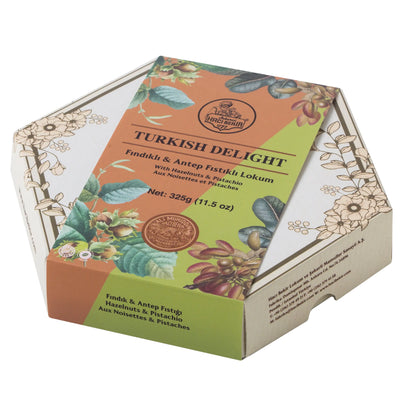 Hacı Bekir Turkish Delight Pistachio And Hazelnut Mixed - 325 g