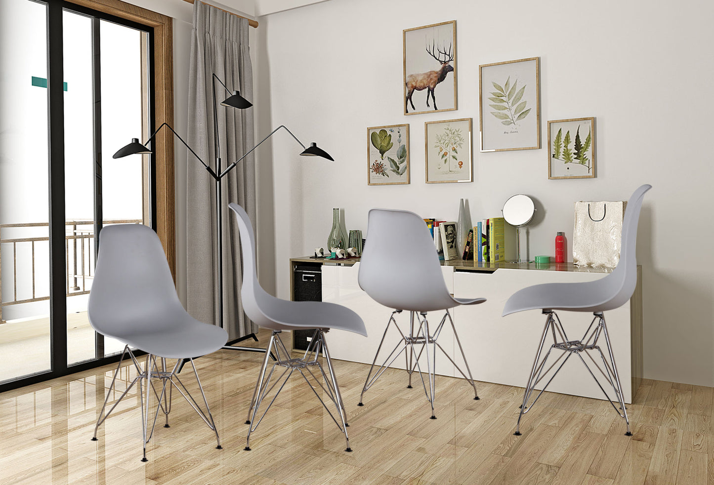 Set of 4 Modern Style Dining Chair