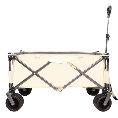 Folding Wagon, Heavy Duty Utility Beach Wagon Cart