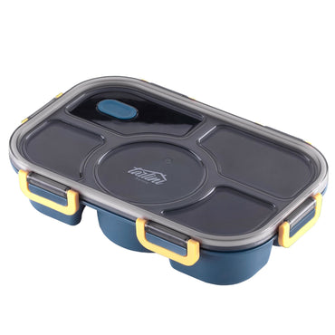 Blue Bento Box Simple Easy Leak Proof BPA Free 5 Compartment