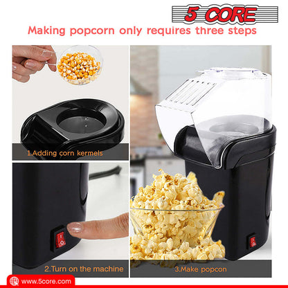 5 Core Hot Air Popcorn Popper Machine