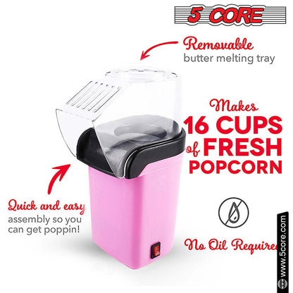 5 Core Hot Air Popcorn Popper Machine