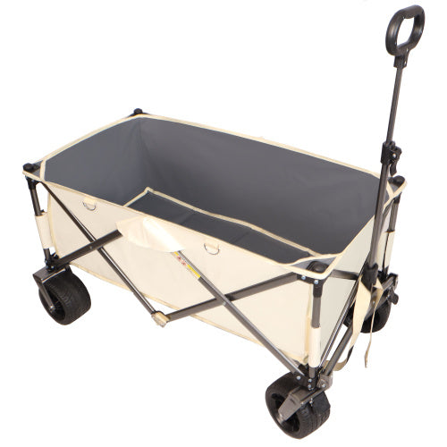 Folding Wagon, Heavy Duty Utility Beach Wagon Cart