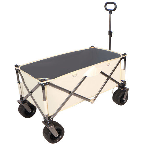 Folding Wagon, Heavy Duty Utility Beach Wagon Cart