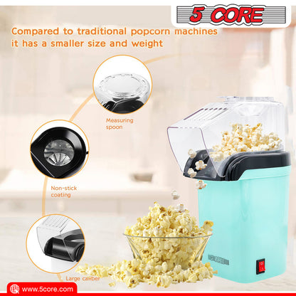 5 Core Hot Air Popcorn Popper Machine