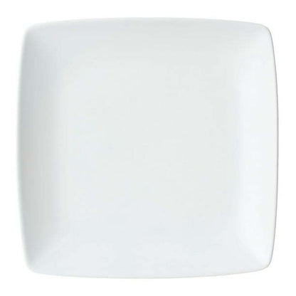 Better Homes &amp; Gardens Loden - Plato de ensalada cuadrado de porcelana, color blanco