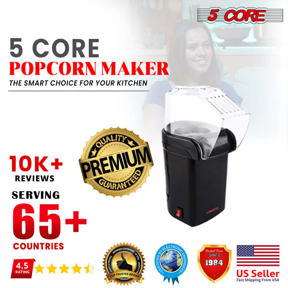 5 Core Hot Air Popcorn Popper Machine