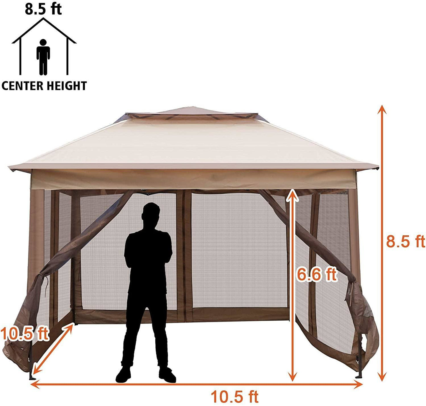 Bosonshop 10' x 10' Pop Up Canopy Gazebos Tent