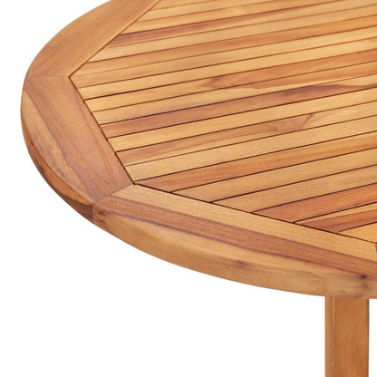 Mesa plegable de mariposa para patio, madera maciza de teca, 47,2x27,6x29,5 pulgadas