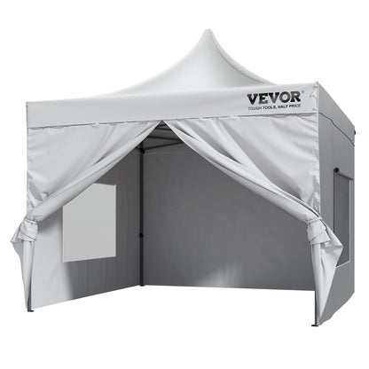 VEVOR 10x10 FT Pop up Canopy with Removable Sidewalls