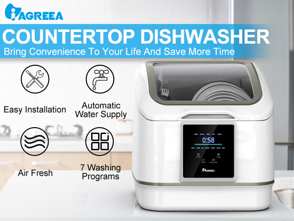 No hook up needed Portable Countertop Dishwasher