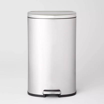 45L D Shape Step Trash Can