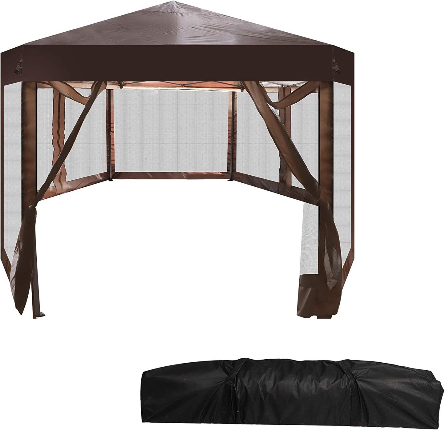 Outdoor Gazebo Patio Hexagonal Canopy Tent