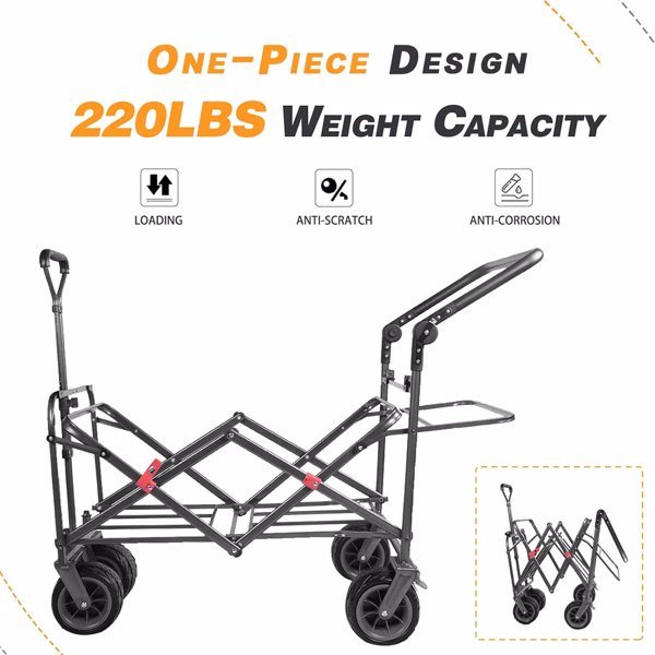 Collapsible Heavy Duty Beach Wagon Cart