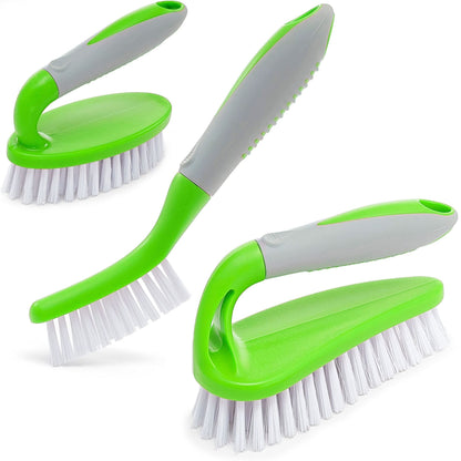 Scrub Brush Set of 3pcs Green Cleaning Shower Scrubber