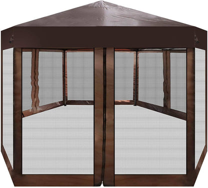 Outdoor Gazebo Patio Hexagonal Canopy Tent