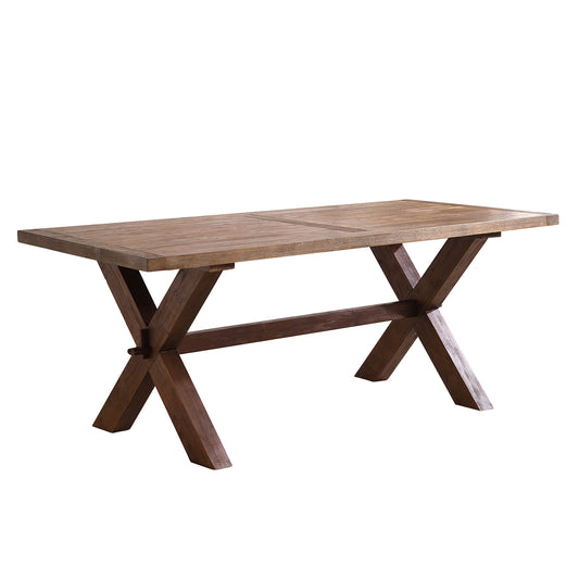 77' Trestle Dining Table for 6 People (Walnut)