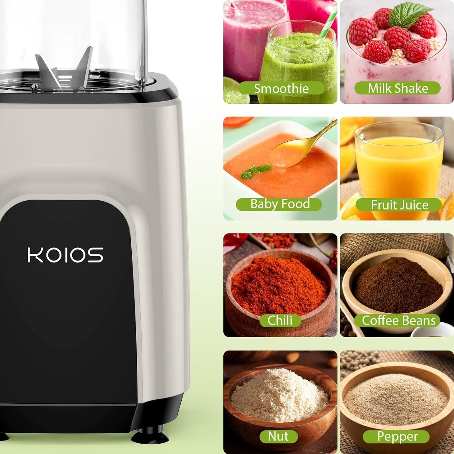 KOIOS 850W Countertop Blenders for Shakes and Smoothies