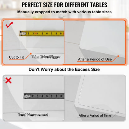 VEVOR 110 x 46 Inch Clear Table Cover Protector