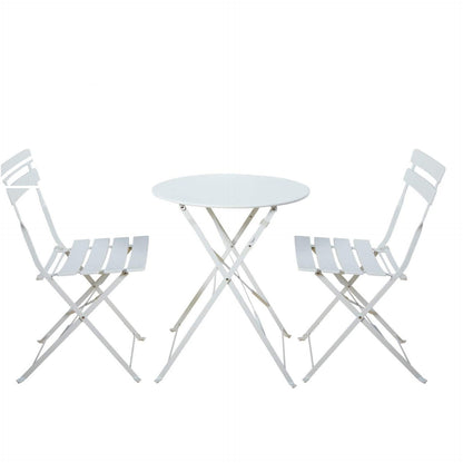 Round 2 Person - 23.6" Long Bistro Set (7 Colors Available)