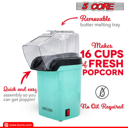 5 Core Hot Air Popcorn Popper Machine