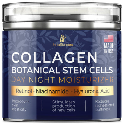 Advanced Collagen Retinol Stem Cell Cream for Skin Day Night Face Cream Made in USA