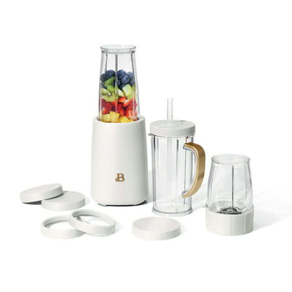 Personal Blender Set with 12 Pieces, 240 W, White Icing by Drew Barrymore