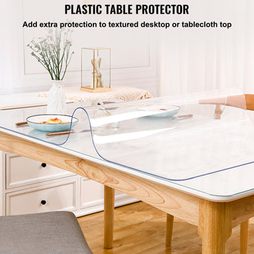 VEVOR 96 x 42 Inch Clear Table Cover Protector