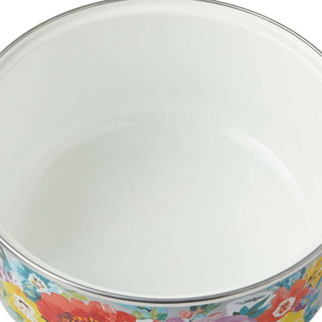 Sweet Romance 6.4-Quart Enamel on Steel Dutch Oven with Lid