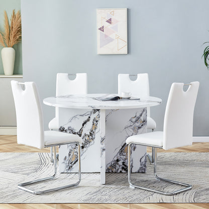 5 piece Round Dining Table Set