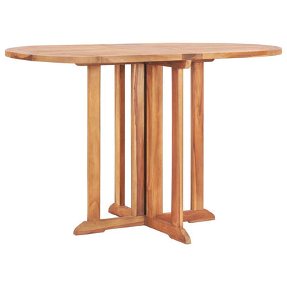 Mesa plegable de mariposa para patio, madera maciza de teca, 47,2x27,6x29,5 pulgadas