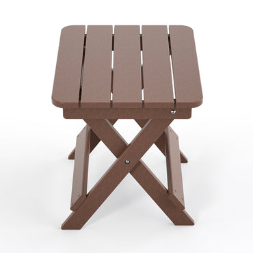 Mesa auxiliar plegable Adirondack para exteriores