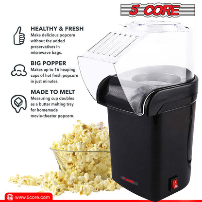 5 Core Hot Air Popcorn Popper Machine