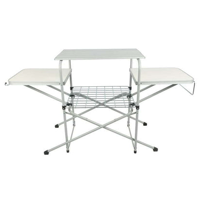 Camp Kitchen Cooking Stand with Three Table Tops