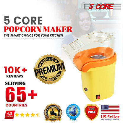 5 Core Hot Air Popcorn Popper Machine